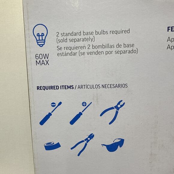 2-Light SemiFlush LED Mount Ceiling 11.81" Square Frosted Glass Pull Chain White - Picture 8 of 12